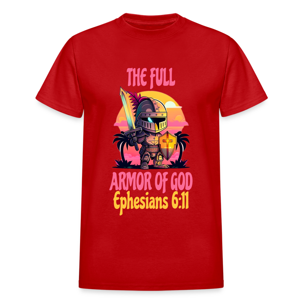 Full Armor of God T-Shirt - red