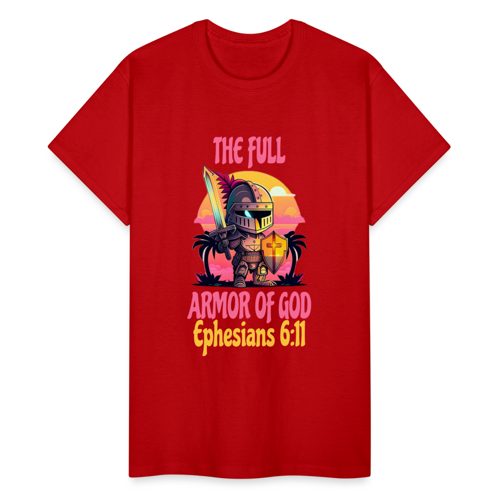 Full Armor of God T-Shirt - red