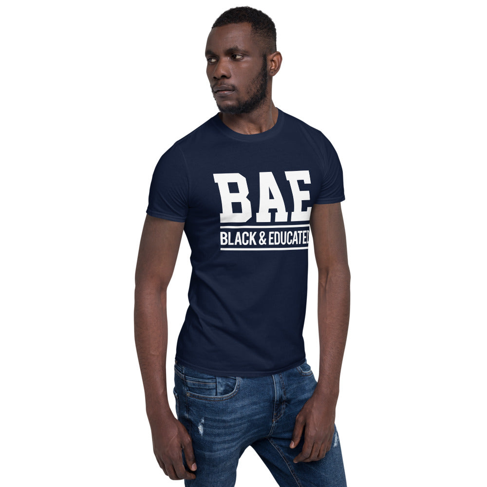 BAE-Black & Educated (White Letters)