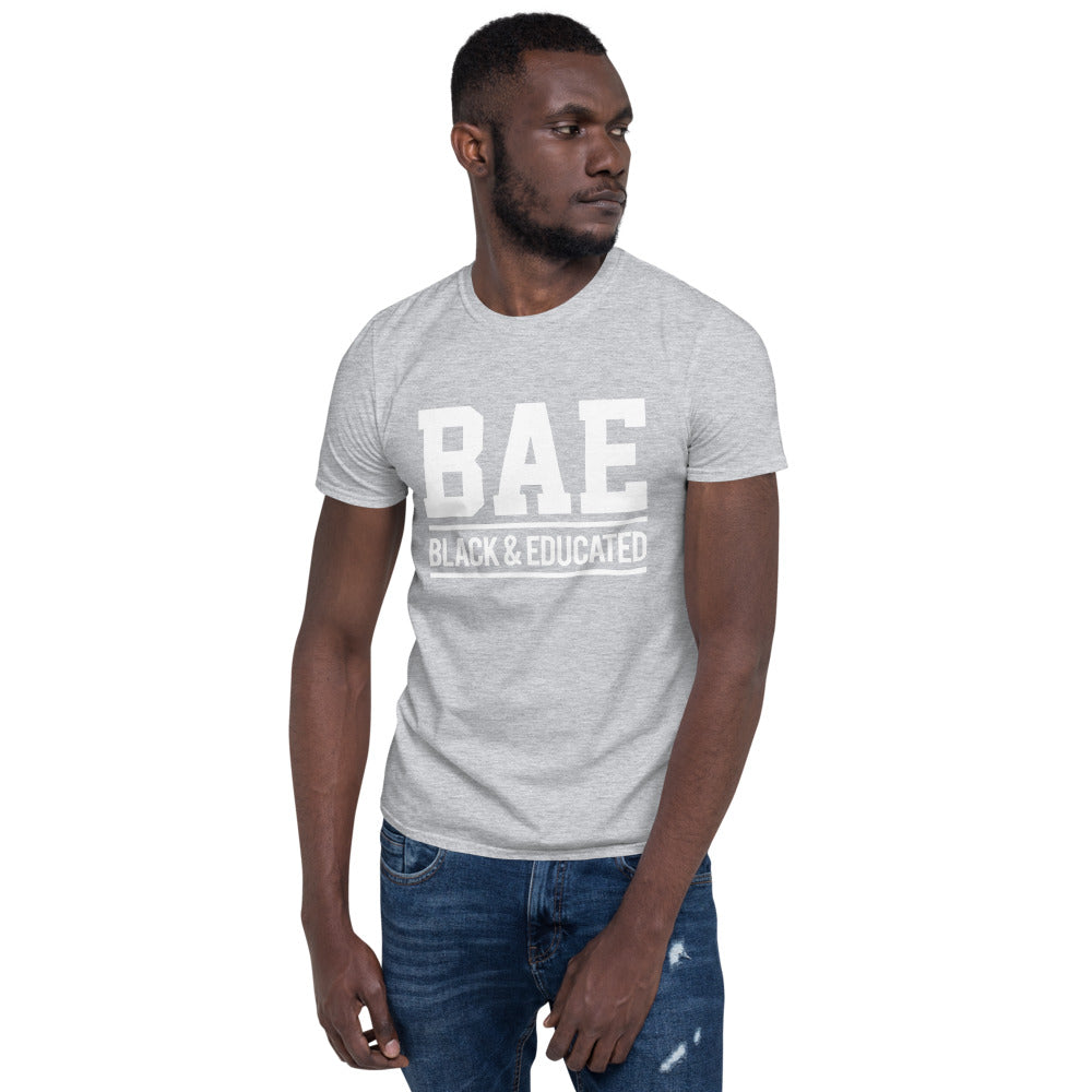 BAE-Black & Educated (White Letters)